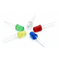 100 x 5mm LED set - red, green, yellow, blue & white